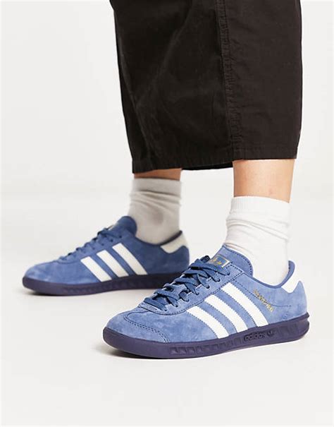 adidas hamburg geel blauw|adidas Originals Hamburg trainers in blue .